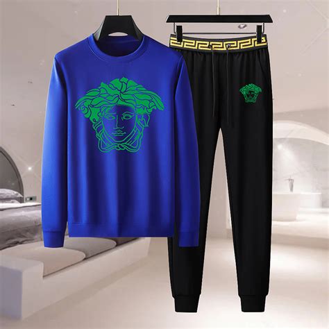 versace tracksuit blue|versace tracksuit cheap.